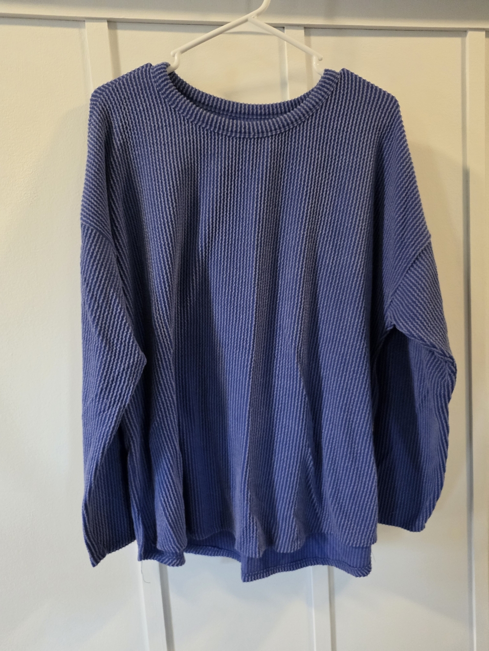 Maurices Men's Ribbed Crewneck Sweater in Periwinkle Blue